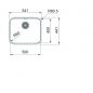 Preview: Franke Edelstahlbecken SRX 210-50 Edelstahl Drehknopf Chrom